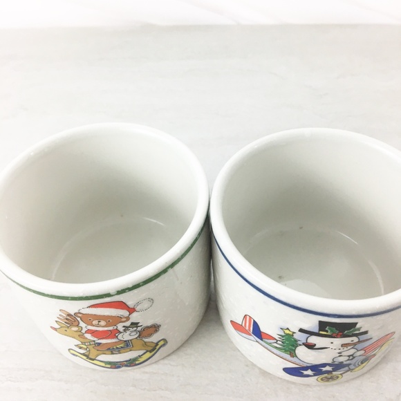 Set of 2 Mikasa Christmas Votive / Tea Light Holders - Picture 2 of 4